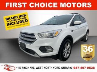 Welcome to First Choice Motors, the largest car dealership in Toronto of pre-owned cars, SUVs, and vans priced between $5000-$15,000. With an impressive inventory of over 300 vehicles in stock, we are dedicated to providing our customers with a vast selection of affordable and reliable options. <br><br>Were thrilled to offer a used 2017 Ford Escape SE, white color with 210,000km (STK#6689) This vehicle was $11990 NOW ON SALE FOR $9990. It is equipped with the following features:<br>- Automatic Transmission<br>- Heated seats<br>- Bluetooth<br>- All wheel drive<br>- Reverse camera<br>- Alloy wheels<br>- Power windows<br>- Power locks<br>- Power mirrors<br>- Air Conditioning<br><br>At First Choice Motors, we believe in providing quality vehicles that our customers can depend on. All our vehicles come with a 36-day FULL COVERAGE warranty. We also offer additional warranty options up to 5 years for our customers who want extra peace of mind.<br><br>Furthermore, all our vehicles are sold fully certified with brand new brakes rotors and pads, a fresh oil change, and brand new set of all-season tires installed & balanced. You can be confident that this car is in excellent condition and ready to hit the road.<br><br>At First Choice Motors, we believe that everyone deserves a chance to own a reliable and affordable vehicle. Thats why we offer financing options with low interest rates starting at 7.9% O.A.C. Were proud to approve all customers, including those with bad credit, no credit, students, and even 9 socials. Our finance team is dedicated to finding the best financing option for you and making the car buying process as smooth and stress-free as possible.<br><br>Our dealership is open 7 days a week to provide you with the best customer service possible. We carry the largest selection of used vehicles for sale under $9990 in all of Ontario. We stock over 300 cars, mostly Hyundai, Chevrolet, Mazda, Honda, Volkswagen, Toyota, Ford, Dodge, Kia, Mitsubishi, Acura, Lexus, and more. With our ongoing sale, you can find your dream car at a price you can afford. Come visit us today and experience why we are the best choice for your next used car purchase!<br><br>All prices exclude a $10 OMVIC fee, license plates & registration  and ONTARIO HST (13%)