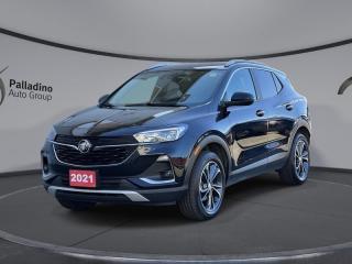 <b>Hands Free Liftgate,  Synthetic Leather,  Chrome Exterior Accent,  Alloy Wheels,  Android Auto!</b><br> <br> Previous Daily Rental* <br><br>  Full of modern tech, and packed with awesome features, this all new 2021 Buick Encore GX was built for the modern car owner. This  2021 Buick Encore GX is for sale today in Sudbury. <br> <br>With a fresh new look, a imrpessive drivetrain, and a good list of new standard features, this all new 2021 Buick Encore GX is more than just a compact SUV. The exterior styling is fresh and unique, while remaining classy and refined with awesome chrome accents, mouldings, and trim. The drivetrain provides a more engaging driving experience, while managing to be more fuel efficient. Lastly, the new features make this Buick Encore GX feel like a car youd expect in 2021, complete with all the connectivity you could imagine.This  SUV has 92,737 kms. Its  black in colour  . It has an automatic transmission and is powered by a  155HP 1.3L 3 Cylinder Engine.  This unit has some remaining factory warranty for added peace of mind. <br> <br> Our Encore GXs trim level is Select. This Encore GX Select comes with a bigger motor, all wheel drive, leatherette seat trim, 4G WiFi, active noise control for a quiet ride, and keyless open and start so you can ride in modern comfort while amazing tech like the Buick Infotainment System with Apple CarPlay, Android Auto, Bluetooth, 8 inch touchscreen, and SiriusXM keep you entertained. Other amazing features include a hands free liftgate, leather wrapped multifunction steering wheel, driver information centre, aluminum wheels, heated power side mirrors with turn signals, chrome strips on door handles, and accent color front and rear fascia. This vehicle has been upgraded with the following features: Hands Free Liftgate,  Synthetic Leather,  Chrome Exterior Accent,  Alloy Wheels,  Android Auto,  Apple Carplay,  Leather Steering Wheel. <br> <br>To apply right now for financing use this link : <a href=https://www.palladinohonda.com/finance/finance-application target=_blank>https://www.palladinohonda.com/finance/finance-application</a><br><br> <br/><br>Palladino Honda is your ultimate resource for all things Honda, especially for drivers in and around Sturgeon Falls, Elliot Lake, Espanola, Alban, and Little Current. Our dealership boasts a vast selection of high-class, top-quality Honda models, as well as expert financing advice and impeccable automotive service. These factors arent what set us apart from other dealerships, though. Rather, our uncompromising customer service and professionalism make every experience unforgettable, and keeps drivers coming back. The advertised price is for financing purchases only. All cash purchases will be subject to an additional surcharge of $2,501.00. This advertised price also does not include taxes and licensing fees.<br> Come by and check out our fleet of 110+ used cars and trucks and 70+ new cars and trucks for sale in Sudbury.  o~o