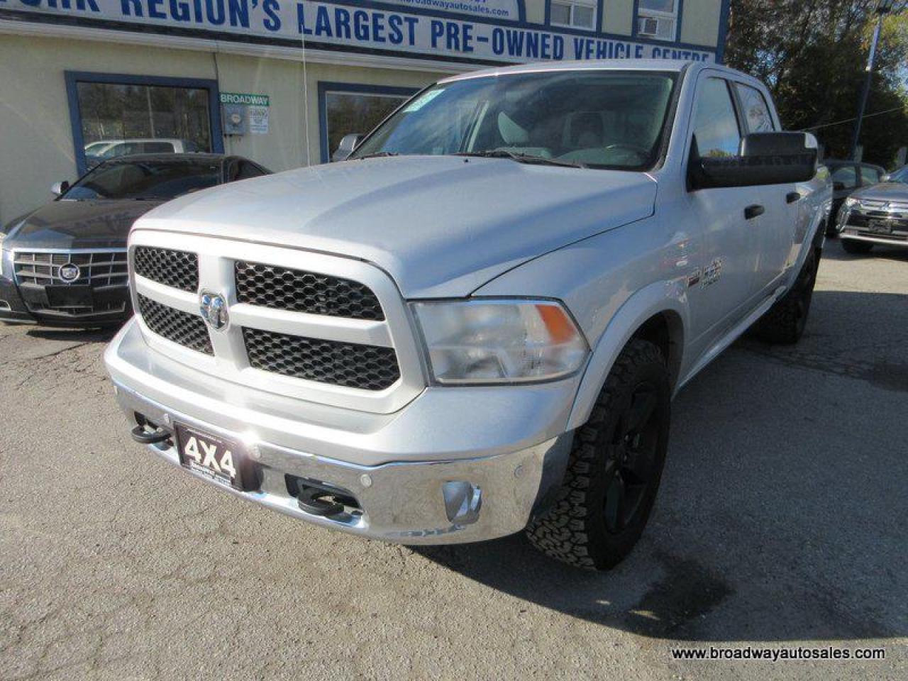 Used 2017 RAM 1500 GREAT VALUE OUTDOORSMAN-MODEL 5 PASSENGER 5.7L - HEMI.. 4X4.. CREW-CAB.. SHORTY.. HEATED SEATS & WHEEL.. BACK-UP CAMERA.. BLUETOOTH.. ALPINE AUDIO.. for sale in Bradford, ON