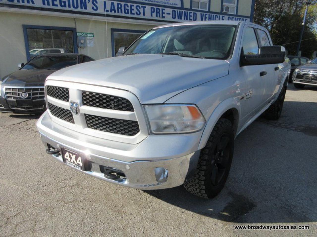 2017 RAM 1500 GREAT VALUE OUTDOORSMAN-MODEL 5 PASSENGER 5.7L - HEMI.. 4X4.. CREW-CAB.. SHORTY.. HEATED SEATS & WHEEL.. BACK-UP CAMERA.. BLUETOOTH.. ALPINE AUDIO..