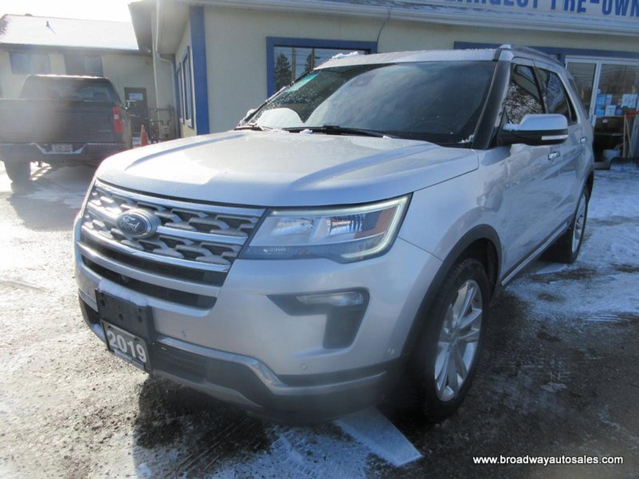 2019 Ford Explorer FOUR-WHEEL DRIVE LIMITED-EDITION 7 PASSENGER 2.3L - ECO-BOOST.. BENCH & 3RD ROW.. NAVIGATION.. DUAL SUNROOF.. LEATHER.. HEATED/AC SEATS.. SONY AUDIO.. Photo0