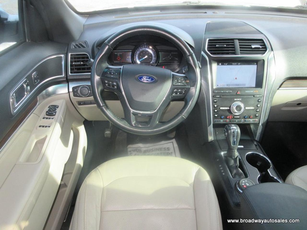 2019 Ford Explorer FOUR-WHEEL DRIVE LIMITED-EDITION 7 PASSENGER 2.3L - ECO-BOOST.. BENCH & 3RD ROW.. NAVIGATION.. DUAL SUNROOF.. LEATHER.. HEATED/AC SEATS.. SONY AUDIO.. Photo