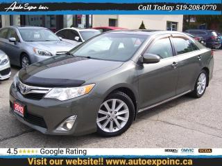 Used 2012 Toyota Camry XLE,V6,GPS,Leather,Sunroof,Backup Camera,Certified for sale in Kitchener, ON