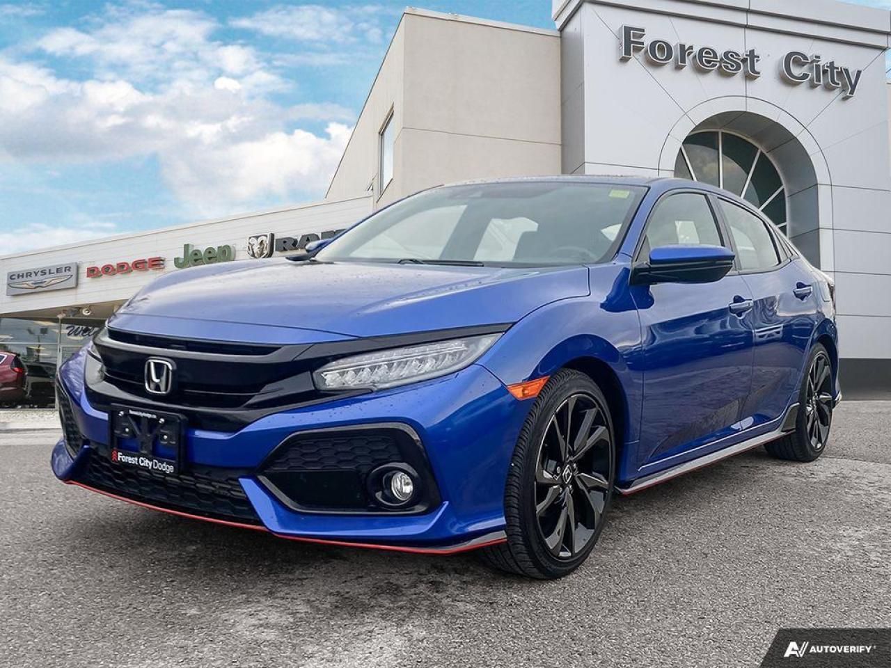 Used 2018 Honda Civic Sport Touring Clean CarFax - Low Kilometers - Navigation for sale in London, ON
