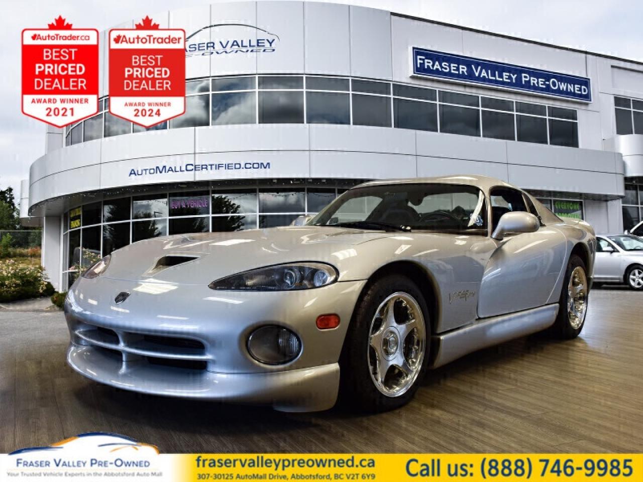 Used 1998 Dodge Viper COLLECTOR CAR, ALL ORIGINAL for sale in Abbotsford, BC