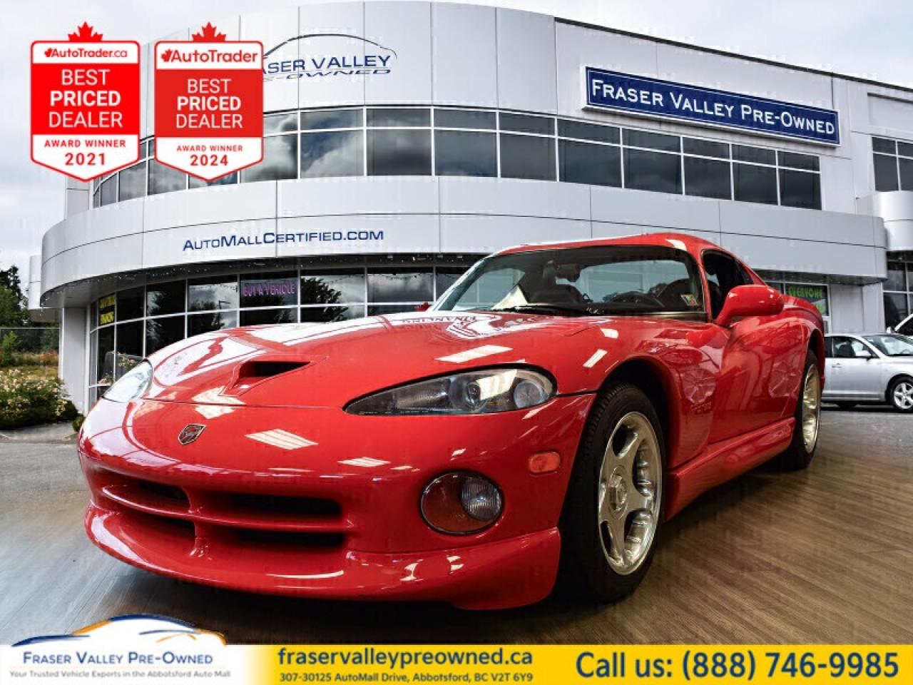 Used 1997 Dodge Viper COLLECTOR CAR, ALL ORIGINAL PARTS for sale in Abbotsford, BC