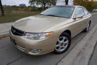 <p>WOW!!  Check out this gorgeous 1 Owner Solara we have here. This beauty is a local car thats been owned by the same family its whole life and it shows the love and care it was treated with. It has also been exceptionally well serviced at the dealer through out. If youre looking to replace your old memories with your old Solara then this is the one youve waited for. If youre looking for a no nonsense coupe that offers plenty of driving pleasure without the modern day car gadgets then also this is the one. It comes certified for your convenience at our listed price and extended warranties are available ranging from 3 months upto 48 months. Call or Email today to book your appointment before its gone.</p><p>Come see us at our central location @ 2044 Kipling Ave (BEHIND PIONEER GAS STATION)</p>