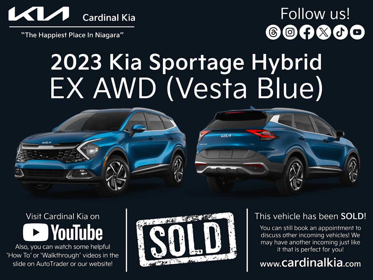 New 2023 Kia Sportage HEV EX for sale in Niagara Falls, ON