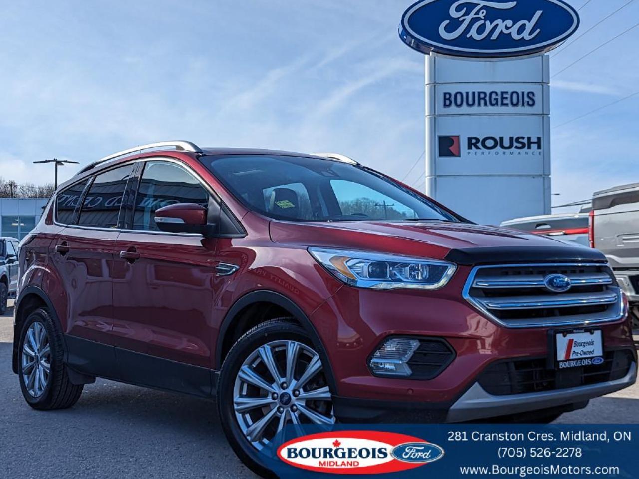 Used 2018 Ford Escape Titanium  *2.0L ECOBOOST, NAV, SUNROOF, LEATHER* for sale in Midland, ON