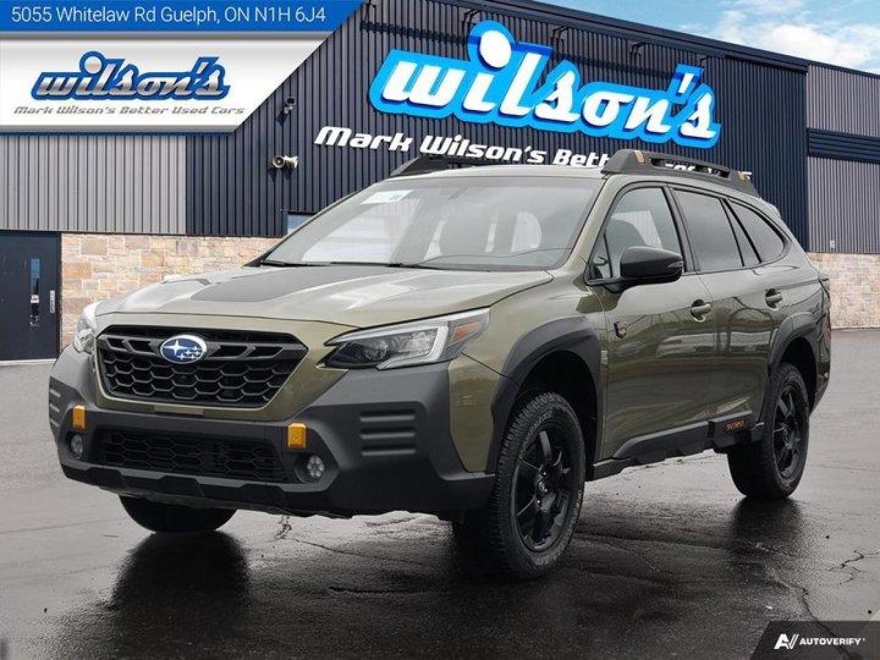 Used 2022 Subaru Outback Wilderness, AWD, Sunroof, Leather, Big Screen, Phone Streaming, Heated Seats, Alloys and More! for sale in Guelph, ON