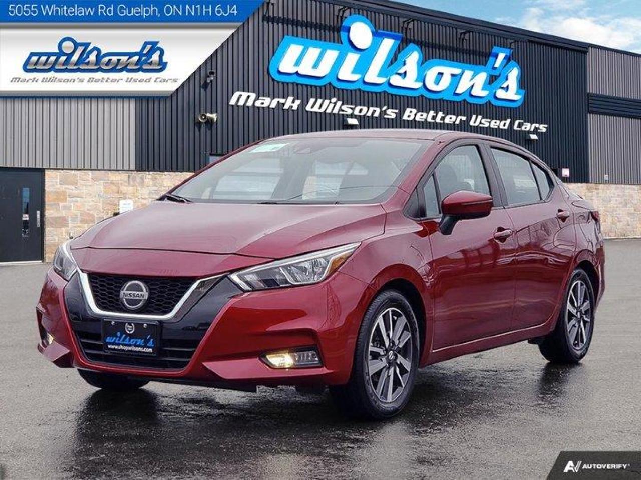 Used 2021 Nissan Versa SV Sedan - Heated Seats, Rear Camera+Park Sensors, CarPlay+Android, Keyless Entry, New Tires! for sale in Guelph, ON