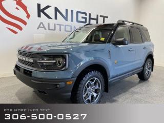 Used 2023 Ford Bronco Sport Badlands with Ford Co-Pilot360 Assist+, Premium and Tow Pkgs for sale in Moose Jaw, SK