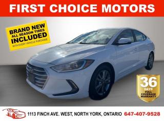 Welcome to First Choice Motors, the largest car dealership in Toronto of pre-owned cars, SUVs, and vans priced between $5000-$15,000. With an impressive inventory of over 300 vehicles in stock, we are dedicated to providing our customers with a vast selection of affordable and reliable options. <br><br>Were thrilled to offer a used 2017 Hyundai Elantra GL, white color with 168,000km (STK#6706) This vehicle was $14990 NOW ON SALE FOR $12990. It is equipped with the following features:<br>- Automatic Transmission<br>- Heated seats<br>- Bluetooth<br>- Reverse camera<br>- Apple Carplay<br>- Blind spot monitor<br>- Cross traffic alert<br>- Alloy wheels<br>- Power windows<br>- Power locks<br>- Power mirrors<br>- Air Conditioning<br><br>At First Choice Motors, we believe in providing quality vehicles that our customers can depend on. All our vehicles come with a 36-day FULL COVERAGE warranty. We also offer additional warranty options up to 5 years for our customers who want extra peace of mind.<br><br>Furthermore, all our vehicles are sold fully certified with brand new brakes rotors and pads, a fresh oil change, and brand new set of all-season tires installed & balanced. You can be confident that this car is in excellent condition and ready to hit the road.<br><br>At First Choice Motors, we believe that everyone deserves a chance to own a reliable and affordable vehicle. Thats why we offer financing options with low interest rates starting at 7.9% O.A.C. Were proud to approve all customers, including those with bad credit, no credit, students, and even 9 socials. Our finance team is dedicated to finding the best financing option for you and making the car buying process as smooth and stress-free as possible.<br><br>Our dealership is open 7 days a week to provide you with the best customer service possible. We carry the largest selection of used vehicles for sale under $9990 in all of Ontario. We stock over 300 cars, mostly Hyundai, Chevrolet, Mazda, Honda, Volkswagen, Toyota, Ford, Dodge, Kia, Mitsubishi, Acura, Lexus, and more. With our ongoing sale, you can find your dream car at a price you can afford. Come visit us today and experience why we are the best choice for your next used car purchase!<br><br>All prices exclude a $10 OMVIC fee, license plates & registration  and ONTARIO HST (13%)