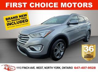Welcome to First Choice Motors, the largest car dealership in Toronto of pre-owned cars, SUVs, and vans priced between $5000-$15,000. With an impressive inventory of over 300 vehicles in stock, we are dedicated to providing our customers with a vast selection of affordable and reliable options. <br><br>Were thrilled to offer a used 2015 Hyundai Santa Fe XL, grey color with 239,000km (STK#6707) This vehicle was $12990 NOW ON SALE FOR $11990. It is equipped with the following features:<br>- Automatic Transmission<br>- Heated seats<br>- Bluetooth<br>- All wheel drive<br>- Reverse camera<br>- 3rd row seating<br>- Hands free liftgate<br>- Heated steering wheel<br>- Alloy wheels<br>- Power windows<br>- Power locks<br>- Power mirrors<br>- Air Conditioning<br><br>At First Choice Motors, we believe in providing quality vehicles that our customers can depend on. All our vehicles come with a 36-day FULL COVERAGE warranty. We also offer additional warranty options up to 5 years for our customers who want extra peace of mind.<br><br>Furthermore, all our vehicles are sold fully certified with brand new brakes rotors and pads, a fresh oil change, and brand new set of all-season tires installed & balanced. You can be confident that this car is in excellent condition and ready to hit the road.<br><br>At First Choice Motors, we believe that everyone deserves a chance to own a reliable and affordable vehicle. Thats why we offer financing options with low interest rates starting at 7.9% O.A.C. Were proud to approve all customers, including those with bad credit, no credit, students, and even 9 socials. Our finance team is dedicated to finding the best financing option for you and making the car buying process as smooth and stress-free as possible.<br><br>Our dealership is open 7 days a week to provide you with the best customer service possible. We carry the largest selection of used vehicles for sale under $9990 in all of Ontario. We stock over 300 cars, mostly Hyundai, Chevrolet, Mazda, Honda, Volkswagen, Toyota, Ford, Dodge, Kia, Mitsubishi, Acura, Lexus, and more. With our ongoing sale, you can find your dream car at a price you can afford. Come visit us today and experience why we are the best choice for your next used car purchase!<br><br>All prices exclude a $10 OMVIC fee, license plates & registration  and ONTARIO HST (13%)