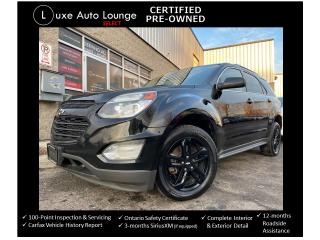 <p>Check out this WELL EQUIPPED 2017 Chevrolet Equinox LT AWD!! Has ALL the popular features including: black onyx package with gloss black wheels, navigation, leather, power sunroof, heated seats, power driver seat, bluetooth hands-free, SiriusXM satellite radio, power rear hatch, remote start and more!</p><p><span style=color: #333333; font-family: Work Sans, sans-serif; font-size: 16px; white-space: pre-wrap; caret-color: #333333; background-color: #ffffff;>This vehicle comes Luxe certified select pre-owned, which includes: 100-point inspection & servicing, oil lube and filter change, Ontario safety certificate, Available Luxe Assurance Package, complete interior and exterior detailing, Carfax Verified vehicle history report, guaranteed one key (additional keys may be purchased at time of sale) and FREE 90-day SiriusXM satellite radio trial (on factory-equipped vehicles)!</span></p><p><span style=color: #333333; font-family: Work Sans, sans-serif; font-size: 16px; white-space: pre-wrap; caret-color: #333333; background-color: #ffffff;>Advertised price is finance purchase price of ONLY $133 bi-weekly with $1500 down over 60 months at 9.49% (cost of borrowing is $1415 per $10000 financed) OR cash purchase price of $14900 (both prices are plus HST and licensing). Call today and book your test drive appointment!</span></p>