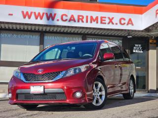 Great Condition, One Owner, Accident Free Toyota Sienna SE 8 Passenger. Equipped with Leather Trimmed Seats, Sunroof, Back up Camera, Power Sliding Doors, Power Tailgate, Rear Climate Control, Sliding Door Sun Shades, Power Group, Cruise Control, Bluetooth, Premium 18 Alloys, Sporty Trim and Grille!