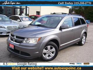 Used 2012 Dodge Journey SE+,Bluetooth,Tinted,Roof Rack,Alloy,Certified,CD for sale in Kitchener, ON