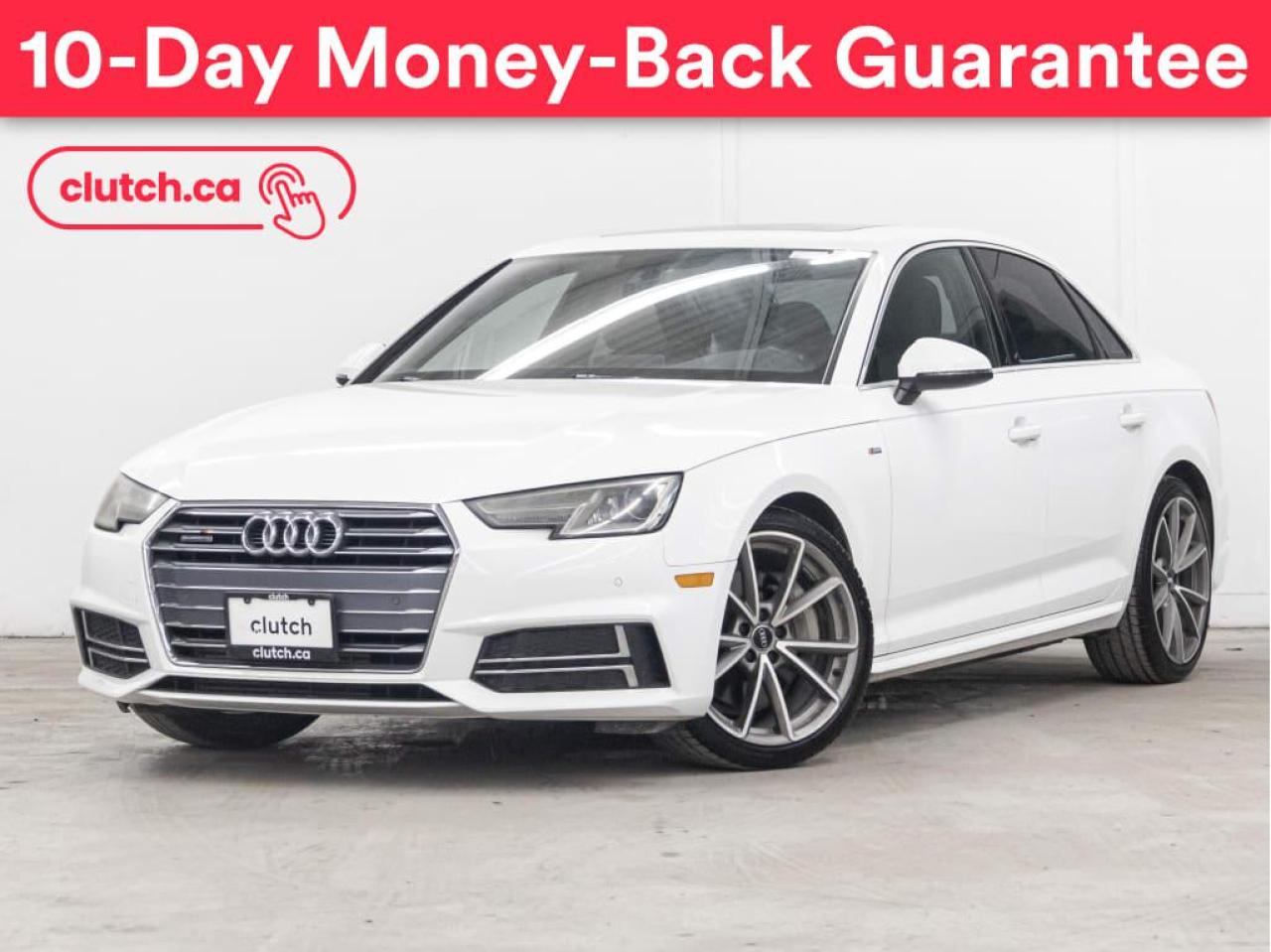 Used 2017 Audi A4 Progressiv AWD w/ Rearview Cam, Bluetooth, Nav for sale in Toronto, ON
