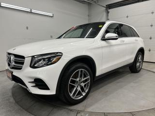 ALL-WHEEL DRIVE W/ PREMIUM & SPORT PKG INCL. AMG STYLING, PANORAMIC SUNROOF, HEATED LEATHER SEATS, BLIND SPOT MONITOR, BRAKE ASSIST, 19-IN AMG WHEELS, NAVIGATION AND PERFORATED BRAKES W/ MERCEDES-BADGED CALIPERS! Backup camera, paddle shifters, power seats, power liftgate, Attention Assist, Keyless Go (push start), rain-sensing wipers, seatbelt tensioner, dual-zone climate control, auto headlights, auto dimming rearview mirror, drive mode selector, engine info display, cruise control and Bluetooth!