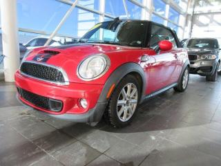 *********Special Finance price of $16400. Finance this Mini Convertible for only $240 bi-weekly!. Cash price is $17500 ****************************Embrace the thrill of open-top driving with the 2013 Mini Cooper S Convertible, a compact car that seamlessly blends performance and charm. This delightful convertible is more than just a car; its a lifestyle statement. From its distinctive design to its spirited driving dynamics, the Mini Cooper S Convertible is a true icon.Beneath the hood, the Mini Cooper S Convertible packs a punch. The turbocharged 1.6-liter four-cylinder engine delivers a lively driving experience, making every journey an adventure. With quick acceleration and responsive handling, this Mini guarantees a nimble and fun ride around city streets or winding country roads. The sport-tuned suspension and precise steering provide a go-kart-like feel, ensuring youre always connected to the road.4-Wheel Disc Brakes, 6 Speakers, ABS brakes, Air Conditioning, Alloy wheels, AM/FM radio, Brake assist, CD player, Convertible roof lining, Delay-off headlights, Driver door bin, Driver vanity mirror, Dual front impact airbags, Dual front side impact airbags, Electronic Stability Control, Four wheel independent suspension, Front anti-roll bar, Front Bucket Seats, Front reading lights, Glass rear window, Illuminated entry, Integrated roll-over protection, Leather steering wheel, Leatherette Upholstery, Low tire pressure warning, Occupant sensing airbag, Outside temperature display, Overhead console, Passenger door bin, Passenger vanity mirror, Power convertible roof, Power door mirrors, Power steering, Power windows, Radio data system, Radio: Anti-Theft AM/FM Stereo Audio System w/RDS, Rear anti-roll bar, Rear window defroster, Remote keyless entry, Speed control, Speed-sensing steering, Speed-Sensitive Wipers, Split folding rear seat, Sport steering wheel, Steering wheel mounted audio controls, Tachometer, Telescoping steering wheel, Tilt steering wheel, Traction control, Trip computer, Variably intermittent wipers.2013 MINI Cooper S Base Chili Red 2D Convertible FWD 1.6L I4 DOHC 16V Turbocharged Getrag 6-Speed Manual with OverdriveAs the only Acura dealer in the province - and on PEI - we make sure to bring you the very best selection of used vehicles possible. From the sleek and stylish ILX, RLX, and TLX, to sporty SUVs like the MDX and RDX, or any other make weve got you covered.Steele Auto Group is the most diversified group of automobile dealerships in Atlantic Canada, with 51 dealerships selling 28 brands and an employee base of well over 2300.