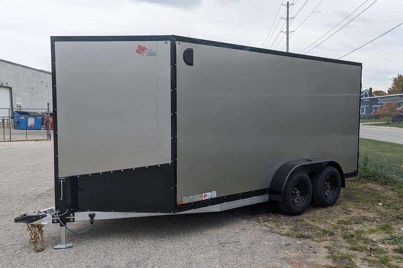 2024 Canadian Trailer Company 7x14 V Nose Cargo Trailer Aluminum Tandem Axle Photo2