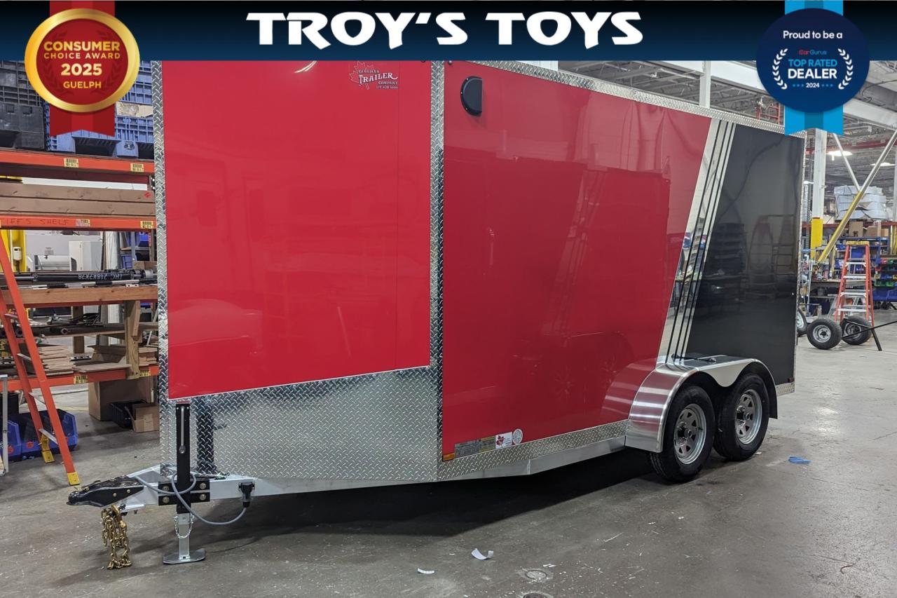 2024 Canadian Trailer Company 7x14 V Nose Cargo Trailer Aluminum Tandem Axle