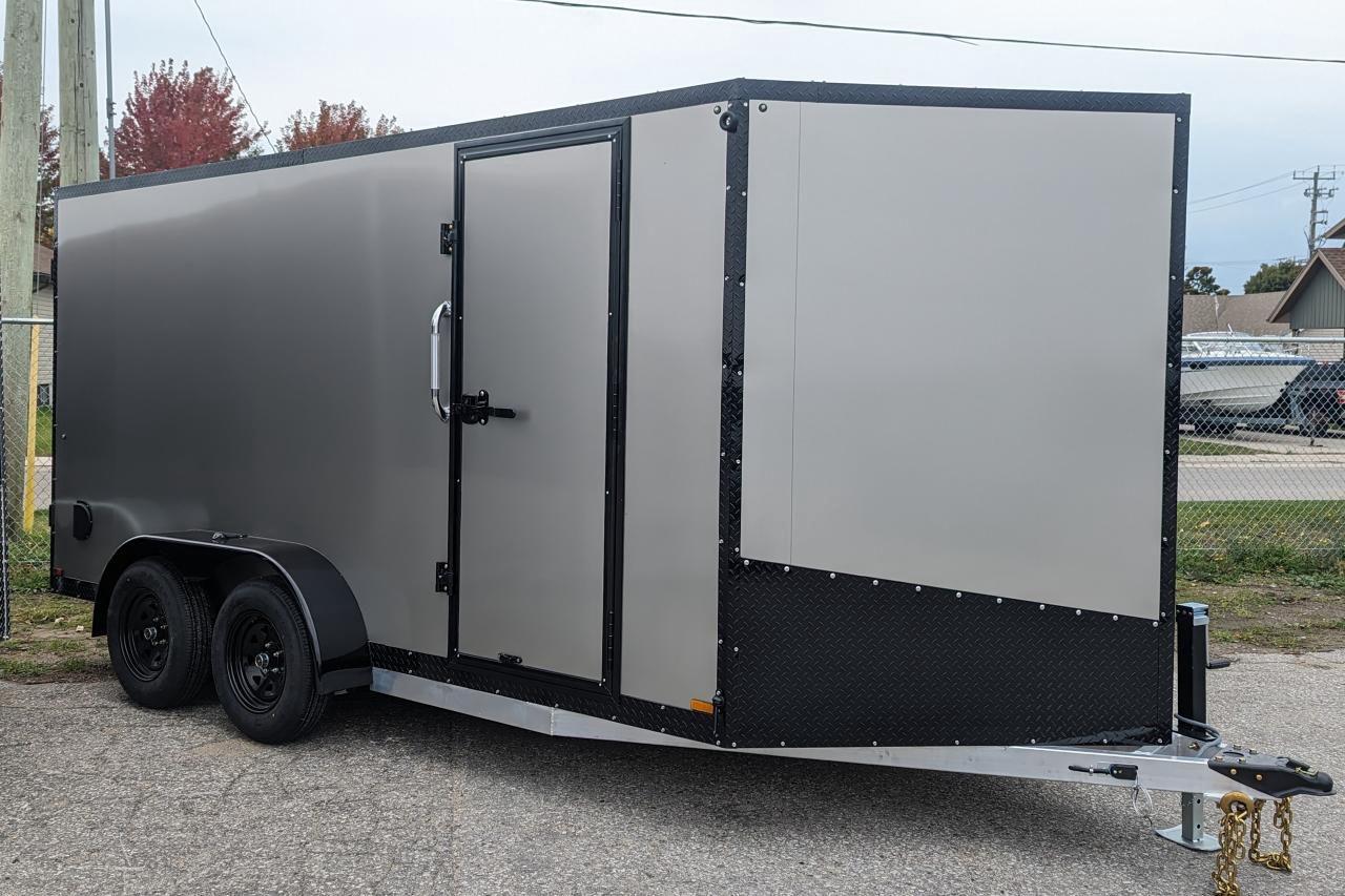 2024 Canadian Trailer Company 7x14 V Nose Cargo Trailer Aluminum Tandem Axle