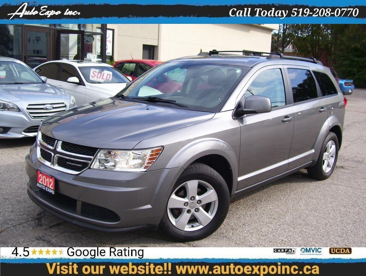 2012 Dodge Journey SE+,Bluetooth,Tinted,Roof Rack,Alloy,Certified,CD