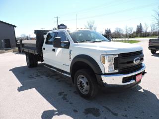 <p>A super clean 2018 F-550 XL that is powered by a 6.7L Power Stroke turbo diesel engine and 4-wheel drive. Room for 6 people in the crew cab with easy clean vinyl floor covering. 203-inch wheelbase truck with an 11-foot steel Del landscapers dump box with fold down sides and 2 way tailgate. Upfitters switches for electrical accessories and built-in electric brake controller equipped. A rare to find crew cab 4X4 dump truck. </p><p>** WE UPDATE OUR WEBSITE REGULARLY IF YOU SEE THIS AD THE VEHICLE IS AVAILABLE! ** Pentastic Motors specializes in 4X4 Gasoline and Diesel trucks from all makes including Dodge, Ford, and General Motors. Extended warranties available!  Financing available from 7.99% APR OAC. Delivery available to Southern Ontario Purchasers! We are 1.5 hrs from Pearson International Airport and offer free pick up from the airport to Purchasers. Leasing options available for Commercial/Agricultural/Personal! **NO ADMIN FEES! All vehicles are CERTIFIED and serviced unless otherwise stated! CARFAX AVAILABLE ON ALL VEHICLES! ** Call, email, or come in for a test drive today! 1-844-4X4-TRUX www.pentasticmotors.com</p>