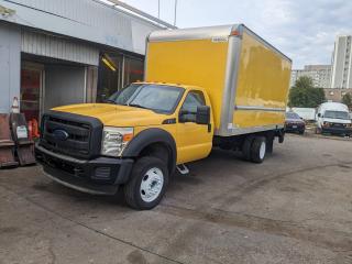 <p>2015 Ford Super Duty F-450 DRW Box Truck - $24,500</p><br><br><p>Year: 2015</p><br><p>Mileage: 277,000 KM</p><br><p>Transmission: Automatic</p><br><p>Engine: 10 Cylinder, 6.8 L Gas</p><br><p>Drivetrain: RWD</p><br><p>Color: White Exterior, Gray Interior</p><br><br><p>Features:</p><br><br><p>16 ft High Roof Box</p><br><p>Power Tailgate</p><br><p>Dual Rear Wheels</p><br><p>2WD</p><br><p>2 Door</p><br><p>3 Passenger Seating</p><br><p>Certified</p><br><p>Ready to Work</p><br><p>Financing and Warranty Available</p><br><br><p>Equipped with a spacious 16 ft high roof box and a convenient power tailgate, this 2015 Ford Super Duty F-450 DRW Box Truck is ready to support your businesss transportation needs. Its dual rear wheels provide additional stability and load-bearing capacity, making it an ideal choice for hauling heavier payloads. The truck runs on a powerful 6.8 L, 10-cylinder gas engine and a rear-wheel drive system, ensuring reliable performance across various driving conditions. With certification indicating its readiness and quality, along with available financing and warranty options, this vehicle offers a practical solution for businesses seeking a capable and dependable box truck.</p><br><br><p>Contact Abraham at 416-428-7411, A and A Truck Sale, 916 Caledonia Rd, Toronto, ON M6B3Y1.</p><br><span id=jodit-selection_marker_1714407918714_9009472222831965 data-jodit-selection_marker=start style=line-height: 0; display: none;></span>