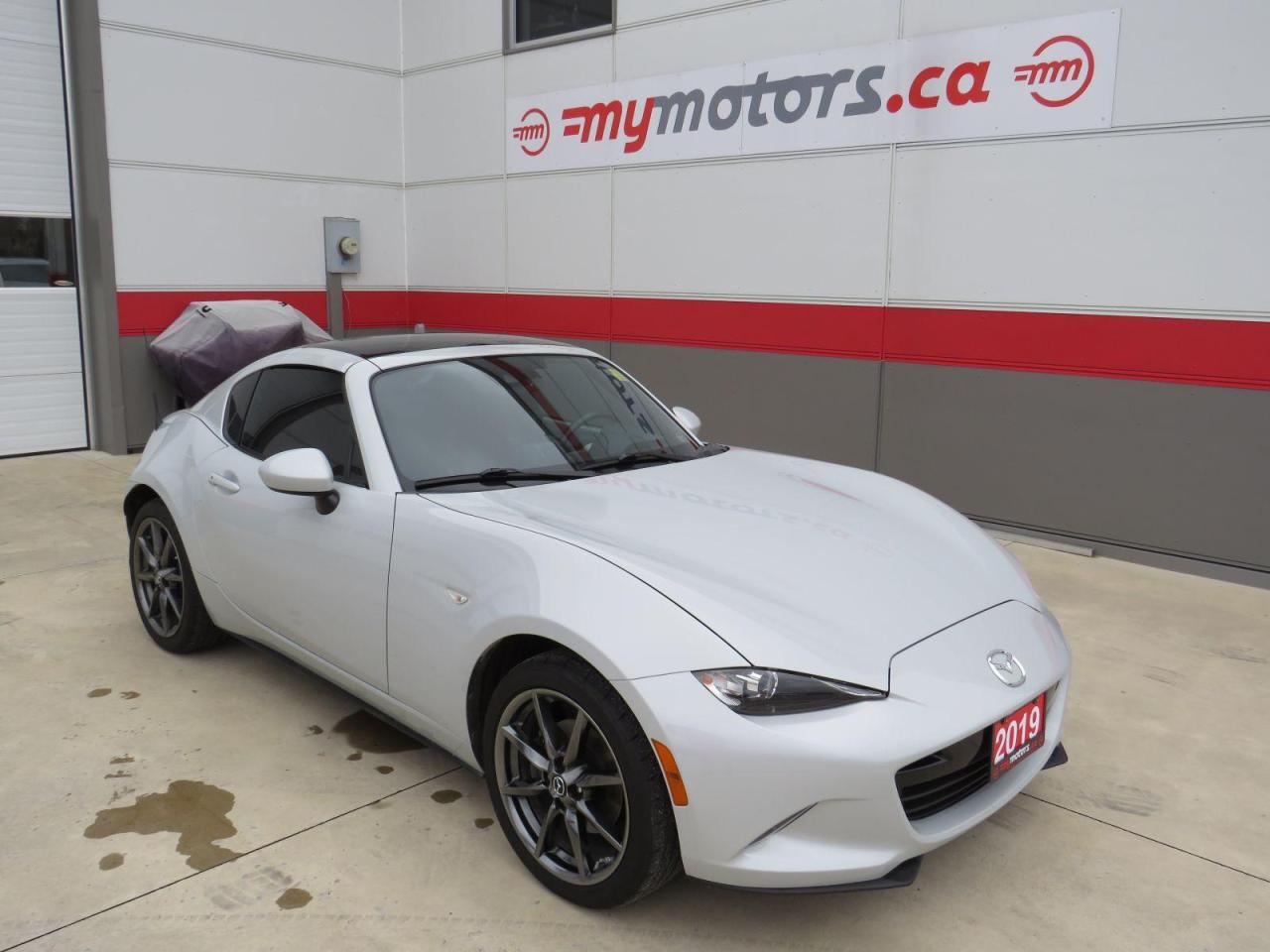 Used 2019 Mazda Miata MX-5 RF GT   (**AUTOMATIC**AIR CONDITION**LEATHER SEATS**HARDTOP CONVERTIBLE**HANDS FREE BLUETOOTH**CRUISE CONTROL**HEATED SEATS**BACKUP CAMERA**NAVIGATION**ALLOYS** PUSH START**KEYLESS ENTERY** for sale in Tillsonburg, ON
