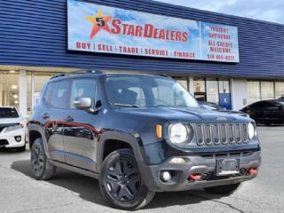 TRAILHWAK DESERT PACKAGE NAV LEATHER 4WD P/H-SEATS SUNROOF BACKUP-CAM! WE FINANCE ALL CREDIT! 500+ VEHICLES IN STOCK
Instant Financing Approvals CALL OR TEXT 519-702-8888! Our Team will secure the Best Interest Rate from over 30 Auto Financing Lenders that can get you APPROVED! We also have access to in-house financing and leasing to help restore your credit.
Financing available for all credit types! Whether you have Great Credit, No Credit, Slow Credit, Bad Credit, Been Bankrupt, On Disability, Or on a Pension,  for your car loan Guaranteed! For Your No Hassle, Same Day Auto Financing Approvals CALL OR TEXT 519-702-8888.
$0 down options available with low monthly payments! At times a down payment may be required for financing. Apply with Confidence at https://www.5stardealer.ca/finance-application/ Looking to just sell your vehicle? WE BUY EVERYTHING EVEN IF YOU DONT BUY OURS: https://www.5stardealer.ca/instant-cash-offer/
The price of the vehicle includes a $480 administration charge. HST and Licensing costs are extra.
*Standard Equipment is the default equipment supplied for the Make and Model of this vehicle but may not represent the final vehicle with additional/altered or fewer equipment options.