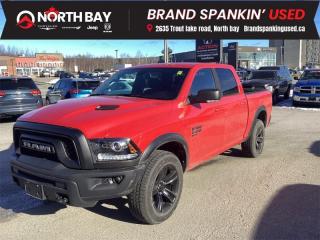 <b>Certified, Low Mileage, Aluminum Wheels,  Remote Keyless Entry,  Fog Lamps,  Climate Control,  Rear Camera!</b><br> <br> <b>Out of town? We will pay your gas to get here! Ask us for details!</b><br><br> <br>Embrace the bold and rugged spirit of this stylish truck that combines distinctive design, advanced features, and powerful performance, delivering a commanding and stylish driving experience perfect for those who appreciate both form and function. Fully inspected and reconditioned for years of driving enjoyment!<br><br>9 Alpine Speakers w/Subwoofer, A/C w/Dual-Zone Automatic Temperature Control, Apple CarPlay Capable, Auto-Dimming Exterior Driver Mirror, Auto-Dimming Rear-View Mirror, Bi-Function Halogen Projector Headlamps, Black Power Fold Heated Mirrors w/Signals, Electronics Convenience Group, Front Heated Seats, Google Android Auto, GPS Navigation, Heated Seats & Wheel Group, Heated Steering Wheel, Leather-Wrapped Steering Wheel, LED Fog Lamps, Luxury Group, Park-Sense Rear Park Assist System, ParkView Rear Back-Up Camera, Quick Order Package 29F Warlock, Radio: Uconnect 4C Nav w/8.4 Display, Remote Proximity Keyless Entry, Remote Start & Security Alarm Group, SiriusXM Satellite Radio, SiriusXM Traffic, Steering Wheel-Mounted Audio Controls, Technology Package I, Utility Group, Warlock Interior Accents, Warlock Package, Wheels: 20 x 9 High-Gloss Black Aluminum. Warlock Remote Start Heated seats 4WD 8-Speed Automatic Pentastar 3.6L V6 VVT<br><br>At North Bay Chrysler we pride ourselves on providing a personalized experience for each of our valued customers. We offer a wide selection of vehicles, knowledgeable sales and service staff, complete service and parts centre, and competitive all in pricing with no hidden fees or charges! We look forward to seeing you soon.<br><br>*Prices include a $2000 finance credit. Cash Purchases are subject to change. Every reasonable effort is made to ensure the accuracy of the information listed above, but errors happen. We reserve the right to change or amend these offers. The vehicle pricing, incentives, options (including standard equipment), and technical specifications listed, may not match the exact vehicle displayed. All finance pricing listed is O.A.C (on approved credit). Please confirm with a sales representative the accuracy of this information and pricing. Listed price does not include applicable taxes and licensing fees.<br> To view the original window sticker for this vehicle view this <a href=http://www.chrysler.com/hostd/windowsticker/getWindowStickerPdf.do?vin=1C6RR7LG0NS208249 target=_blank>http://www.chrysler.com/hostd/windowsticker/getWindowStickerPdf.do?vin=1C6RR7LG0NS208249</a>. <br/><br> <br/><br> Buy this vehicle now for the lowest bi-weekly payment of <b>$273.36</b> with $4500 down for 96 months @ 8.99% APR O.A.C. ( Plus applicable taxes -  platinum security included  / Total cost of borrowing $16361   ).  See dealer for details. <br> <br>All in price - No hidden fees or charges! o~o