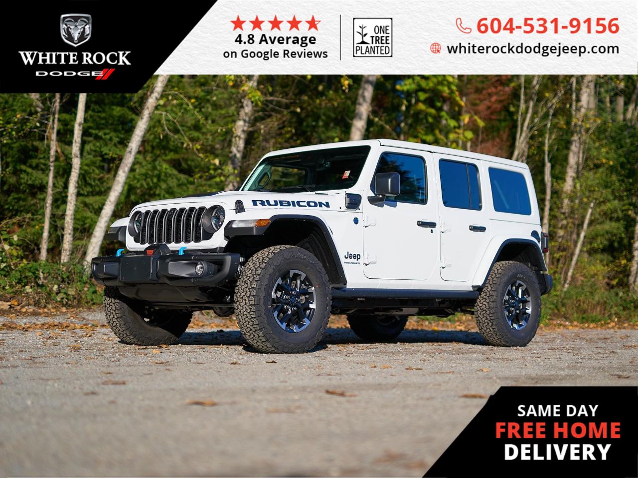 New 2024 Jeep Wrangler 4xe RUBICON for sale in Surrey, BC