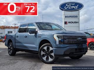 <b>22 inch Aluminum Wheels, Spray-In Bed Liner, Leather Bucket Seats, advanced security pack removal!</b><br> <br> <br> <br>  Ford engineers had one goal when designing this F-150 Lightning, to create the smartest, most connected and capable F-150 ever built. <br> <br>With an advanced all-electric powertrain, this F-150 Lightning continues the Ford Motors Legacy by producing a futuristic truck thats designed for the masses. More than just a concept, this F-150 Lightning proves that electric vehicles are more than just a gimmick, thanks to it impressive capability and massive network of electric charging station found throughout North America.<br> <br> This azure gray metallic tricoat Super Crew 4X4 pickup   has a single speed transmission and is powered by a  DUAL EMOTOR - EXTENDED RANGE BATTERY engine.<br> <br> Our F-150 Lightnings trim level is Platinum. This F-150 Lightning Platinum is the ultimate in luxury electric trucks with an extra luxurious Nirvana leather interior that features a massive twin panel sunroof, Fords impressive SYNC 4A infotainment system complete with a larger 15 inch touchscreen, built-in navigation, wireless Apple CarPlay, Android Auto, and a premium Bang and Olufsen audio system. It also comes with exclusive aluminum wheels, heated and cooled front seats, a heated steering wheel and heated second row seats, an extended battery range, Ford Co-Pilot360 Active 2.0, and a super useful interior work surface. Additional features include a large front trunk for extra storage, pro trailer backup assist, blind spot detection, lane keep assist, a power locking tailgate, automatic emergency braking with pedestrian detection, accident evasion assist, and a 360 degree camera to help keep you safely on the road plus so much more! This vehicle has been upgraded with the following features: 22 Inch Aluminum Wheels, Spray-in Bed Liner, Leather Bucket Seats, Advanced Security Pack Removal. <br><br> View the original window sticker for this vehicle with this url <b><a href=http://www.windowsticker.forddirect.com/windowsticker.pdf?vin=1FT6W1EV2PWG32914 target=_blank>http://www.windowsticker.forddirect.com/windowsticker.pdf?vin=1FT6W1EV2PWG32914</a></b>.<br> <br>To apply right now for financing use this link : <a href=https://www.bourgeoismotors.com/credit-application/ target=_blank>https://www.bourgeoismotors.com/credit-application/</a><br><br> <br/> Incentives expire 2024-04-30.  See dealer for details. <br> <br>Discount on vehicle represents the Cash Purchase discount applicable and is inclusive of all non-stackable and stackable cash purchase discounts from Ford of Canada and Bourgeois Motors Ford and is offered in lieu of sub-vented lease or finance rates. To get details on current discounts applicable to this and other vehicles in our inventory for Lease and Finance customer, see a member of our team. </br></br>Discover a pressure-free buying experience at Bourgeois Motors Ford in Midland, Ontario, where integrity and family values drive our 78-year legacy. As a trusted, family-owned and operated dealership, we prioritize your comfort and satisfaction above all else. Our no pressure showroom is lead by a team who is passionate about understanding your needs and preferences. Located on the shores of Georgian Bay, our dealership offers more than just vehiclesits an experience rooted in community, trust and transparency. Trust us to provide personalized service, a diverse range of quality new Ford vehicles, and a seamless journey to finding your perfect car. Join our family at Bourgeois Motors Ford and let us redefine the way you shop for your next vehicle.<br> Come by and check out our fleet of 80+ used cars and trucks and 210+ new cars and trucks for sale in Midland.  o~o