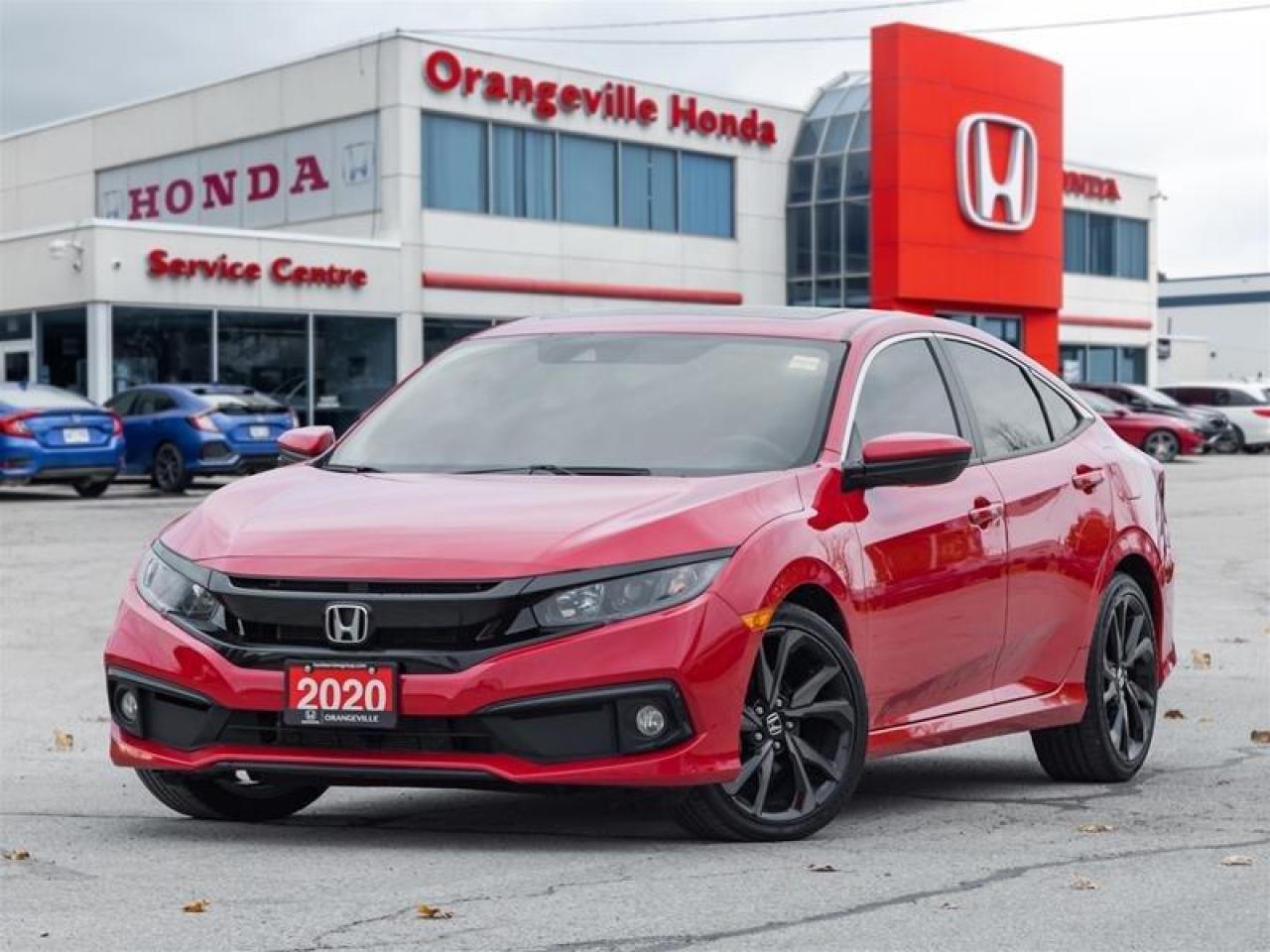 Used 2020 Honda Civic Sedan Sport CVT for sale in Orangeville, ON