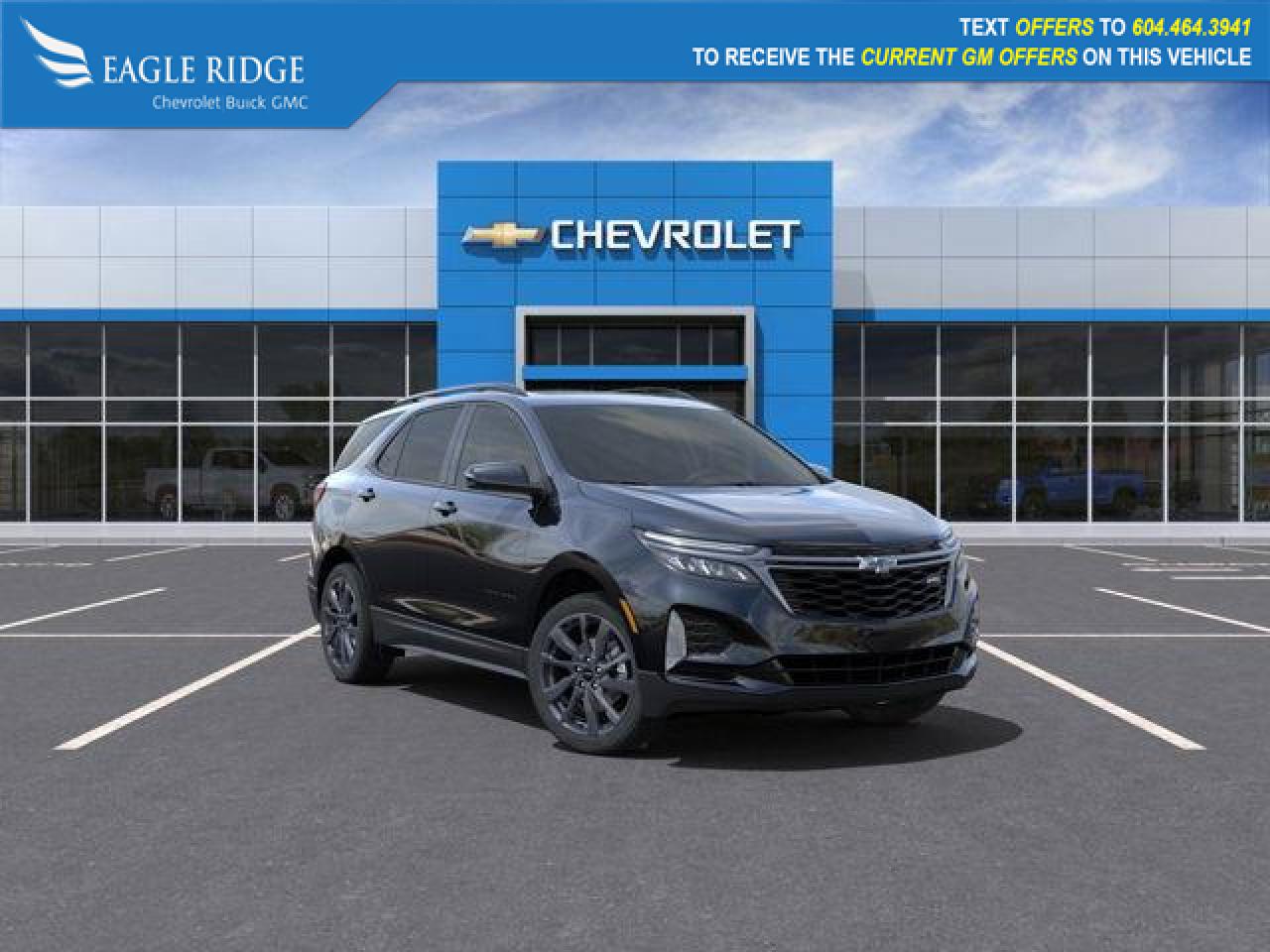 New 2024 Chevrolet Equinox RS AWD, Adaptive cruise control with camera, noise control active noise cancelation, leathers package, HD surround vision, for sale in Coquitlam, BC