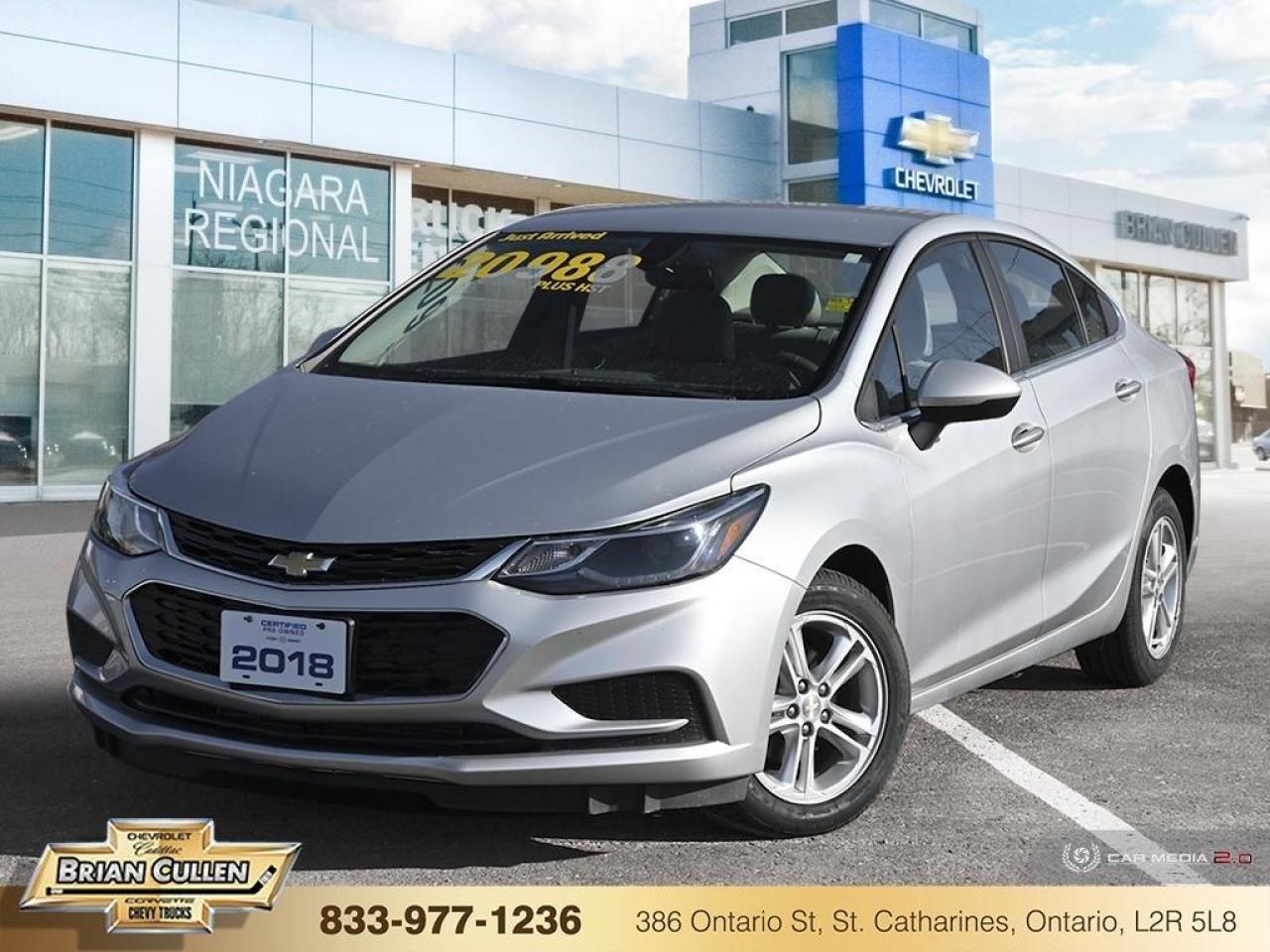 Used 2018 Chevrolet Cruze LT  - Low Mileage for sale in St Catharines, ON