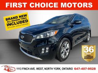 Used 2017 Kia Sorento SX ~AUTOMATIC, FULLY CERTIFIED WITH WARRANTY!!!~ for sale in North York, ON
