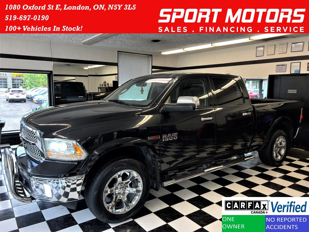 2016 RAM 1500 Laramie Crew 4x4 EcoDiesel+New Tires+CLEAN CARFAX Photo77