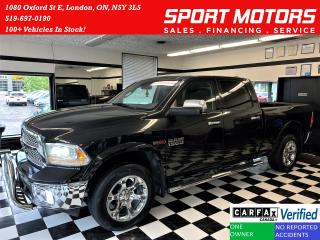 Used 2016 RAM 1500 Laramie Crew 4x4 EcoDiesel+New Tires+CLEAN CARFAX for sale in London, ON