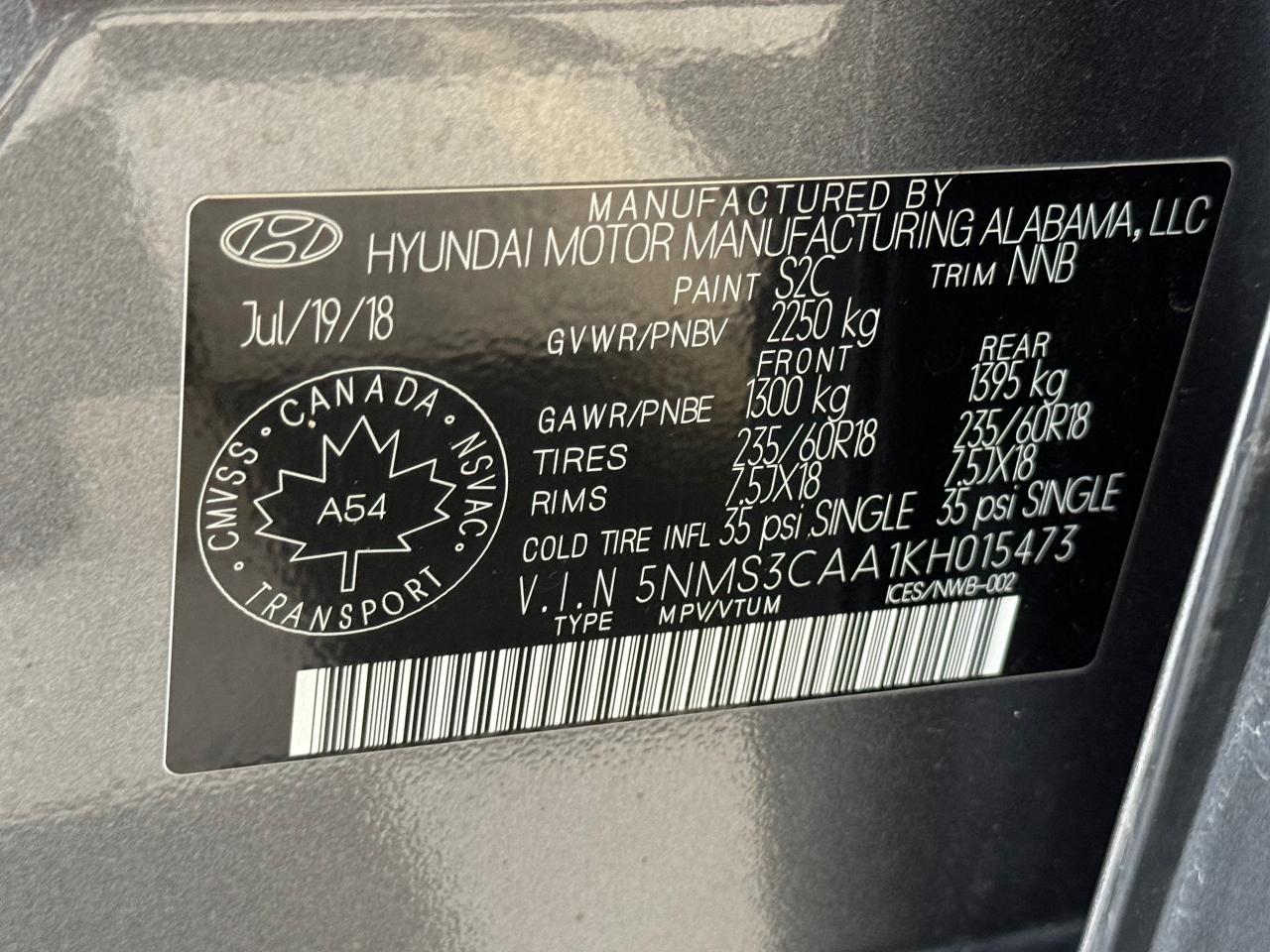 2019 Hyundai Santa Fe Preferred 2.0T AWD+New Tires & Brakes+CLEAN CARFAX - Photo #43