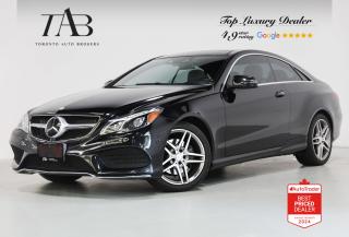 This Beautiful 2016 Mercedes-Benz E400 is a local Ontario vehicle with a clean Carfax report. It is a luxurious coupe known for its blend of style, performance, and advanced features.

Key Features Includes:

- Avantgarde Edition Package
- Intelligent Drive Package
- Parking Package
- Navigation
- Bluetooth
- Surround Camera System
- Parking Sensors
- Panoramic Sunroof
- Harman Kardon Sound System
- Sirius XM Radio
- Front and Rear Heated Seats
- Cruise Control
- Blind Spot Monitoring
- Active Lane Keeping Assist
- Distronic Plus with Steering Assist
- Cross Traffic Assist
- Pre Safe Plus for Read End Collision
- Traction Control System
- Electronic Stability Control
- LED Intelligent System Headlights 

NOW OFFERING 3 MONTH DEFERRED FINANCING PAYMENTS ON APPROVED CREDIT.

 Looking for a top-rated pre-owned luxury car dealership in the GTA? Look no further than Toronto Auto Brokers (TAB)! Were proud to have won multiple awards, including the 2024 AutoTrader Best Priced Dealer, 2024 CBRB Dealer Award, the Canadian Choice Award 2024, the 2024 BNS Award, the 2024 Three Best Rated Dealer Award, and many more!

With 30 years of experience serving the Greater Toronto Area, TAB is a respected and trusted name in the pre-owned luxury car industry. Our 30,000 sq.Ft indoor showroom is home to a wide range of luxury vehicles from top brands like BMW, Mercedes-Benz, Audi, Porsche, Land Rover, Jaguar, Aston Martin, Bentley, Maserati, and more. And we dont just serve the GTA, were proud to offer our services to all cities in Canada, including Vancouver, Montreal, Calgary, Edmonton, Winnipeg, Saskatchewan, Halifax, and more.

At TAB, were committed to providing a no-pressure environment and honest work ethics. As a family-owned and operated business, we treat every customer like family and ensure that every interaction is a positive one. Come experience the TAB Lifestyle at its truest form, luxury car buying has never been more enjoyable and exciting!

We offer a variety of services to make your purchase experience as easy and stress-free as possible. From competitive and simple financing and leasing options to extended warranties, aftermarket services, and full history reports on every vehicle, we have everything you need to make an informed decision. We welcome every trade, even if youre just looking to sell your car without buying, and when it comes to financing or leasing, we offer same day approvals, with access to over 50 lenders, including all of the banks in Canada. Feel free to check out your own Equifax credit score without affecting your credit score, simply click on the Equifax tab above and see if you qualify.

So if youre looking for a luxury pre-owned car dealership in Toronto, look no further than TAB! We proudly serve the GTA, including Toronto, Etobicoke, Woodbridge, North York, York Region, Vaughan, Thornhill, Richmond Hill, Mississauga, Scarborough, Markham, Oshawa, Peteborough, Hamilton, Newmarket, Orangeville, Aurora, Brantford, Barrie, Kitchener, Niagara Falls, Oakville, Cambridge, Kitchener, Waterloo, Guelph, London, Windsor, Orillia, Pickering, Ajax, Whitby, Durham, Cobourg, Belleville, Kingston, Ottawa, Montreal, Vancouver, Winnipeg, Calgary, Edmonton, Regina, Halifax, and more.

Call us today or visit our website to learn more about our inventory and services. And remember, all prices exclude applicable taxes and licensing, and vehicles can be certified at an additional cost of $799.