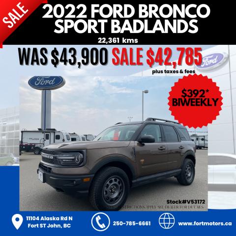 Image - 2022 Ford Bronco Sport Badlands  -  Heated Seats