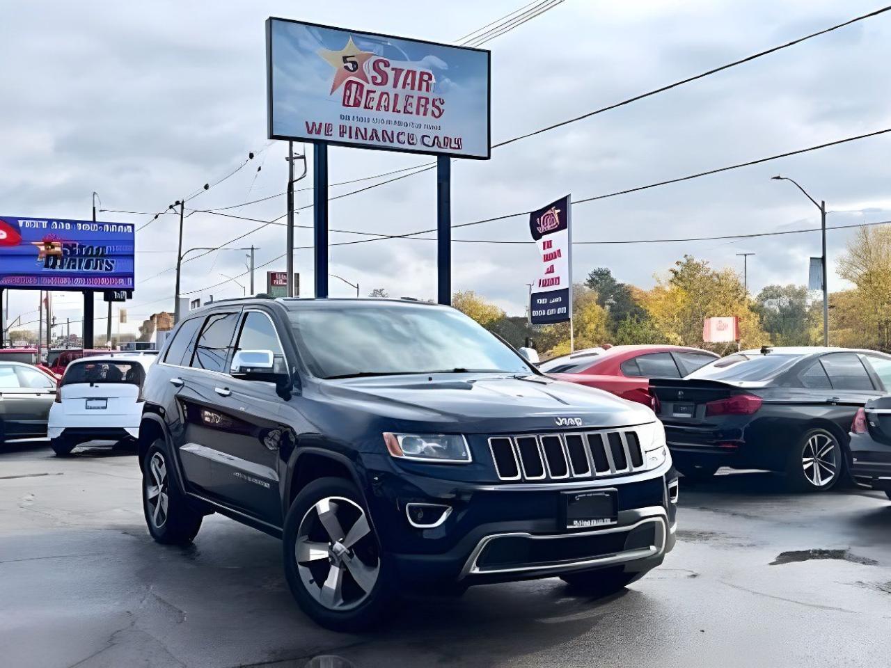 Used 2014 Jeep Grand Cherokee LIMITED 4WD NAV LEATHER ROOF WE FINANCE ALL CRDT for sale in London, ON