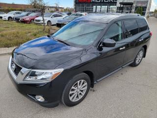 <pre class=pre-content> </pre><p>SHARP BLACK ON BLACK 2016 NISSAN PATHFINDER! AWD, LEATHER HEATED SEATS, 7 PASSENGER, REVERSE CAMERA & MORE! DRIVES GREAT! CALL TODAY!!</p><p>THE FULL CERTIFICATION COST OF THIS VEICHLE IS AN <strong>ADDITIONAL $690+HST</strong>. THE VEHICLE WILL COME WITH A FULL VAILD SAFETY AND 36 DAY SAFETY ITEM WARRANTY. THE OIL WILL BE CHANGED, ALL FLUIDS TOPPED UP AND FRESHLY DETAILED. WE AT TWIN OAKS AUTO STRIVE TO PROVIDE YOU A HASSLE FREE CAR BUYING EXPERIENCE! WELL HAVE YOU DOWN THE ROAD QUICKLY!!! </p><p><strong>Financing Options Available!</strong></p><p><strong>TO CALL US 905-339-3330 </strong></p><p>We are located @ 2470 ROYAL WINDSOR DRIVE (BETWEEN FORD DR AND WINSTON CHURCHILL) OAKVILLE, ONTARIO L6J 7Y2</p><p>PLEASE SEE OUR MAIN WEBSITE FOR MORE PICTURES AND CARFAX REPORTS</p><p><span style=font-size: 18pt;>TwinOaksAuto.Com</span></p>