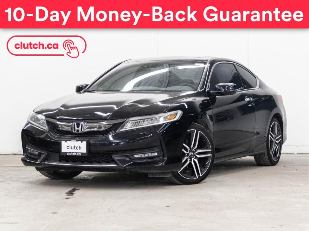 Used 2016 Honda Accord Coupe Touring V6 w/ Apple CarPlay & Android Auto, Adaptive Cruise, A/C for sale in Toronto, ON