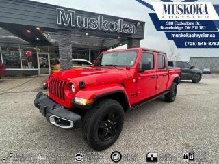 This JEEP GLADIATOR SPORT S, with a Regular Unleaded V-6 3.6 L/220 engine, features a 8-Speed Automatic w/OD transmission, and generates 22 highway/17 city L/100km. Find this vehicle with only 28465 kilometers!  JEEP GLADIATOR SPORT S Options: This JEEP GLADIATOR SPORT S offers a multitude of options. Technology options include: 1 LCD Monitor In The Front, AM/FM/Satellite w/Seek-Scan, Clock, Speed Compensated Volume Control, Aux Audio Input Jack, Steering Wheel Controls, Voice Activation, Radio Data System and External Memory Control, Radio: Uconnect 4 w/7 Display, MP3 Player.  Safety options include Variable Intermittent Wipers, 1 LCD Monitor In The Front, Airbag Occupancy Sensor, Dual Stage Driver And Passenger Front Airbags, Dual Stage Driver And Passenger Seat-Mounted Side Airbags.  Visit Us: Find this JEEP GLADIATOR SPORT S at Muskoka Chrysler today. We are conveniently located at 380 Ecclestone Dr Bracebridge ON P1L1R1. Muskoka Chrysler has been serving our local community for over 40 years. We take pride in giving back to the community while providing the best customer service. We appreciate each and opportunity we have to serve you, not as a customer but as a friend
