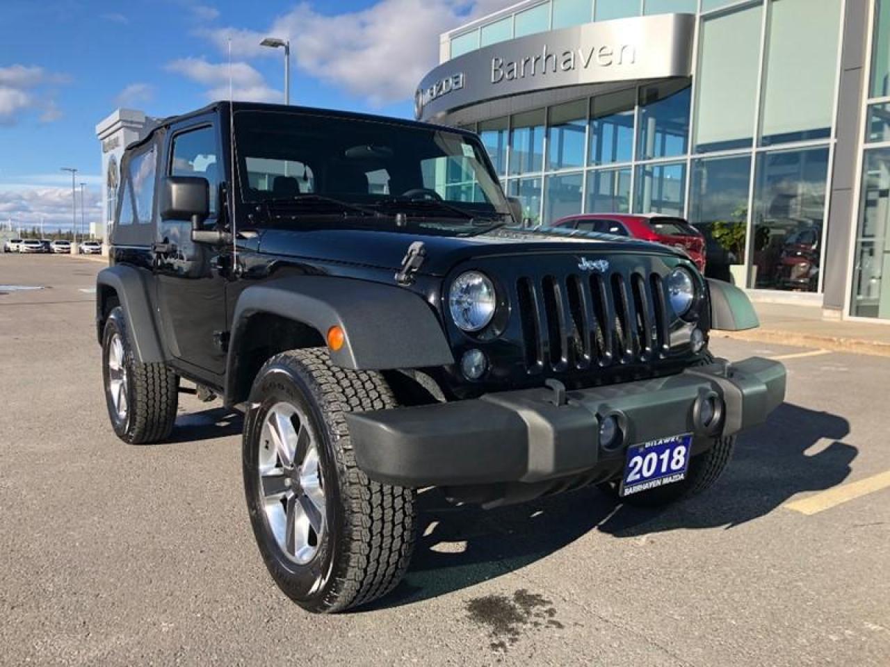 Used 2018 Jeep Wrangler JK Sport 4x4 - 6-Speed Manual for sale in Ottawa, ON