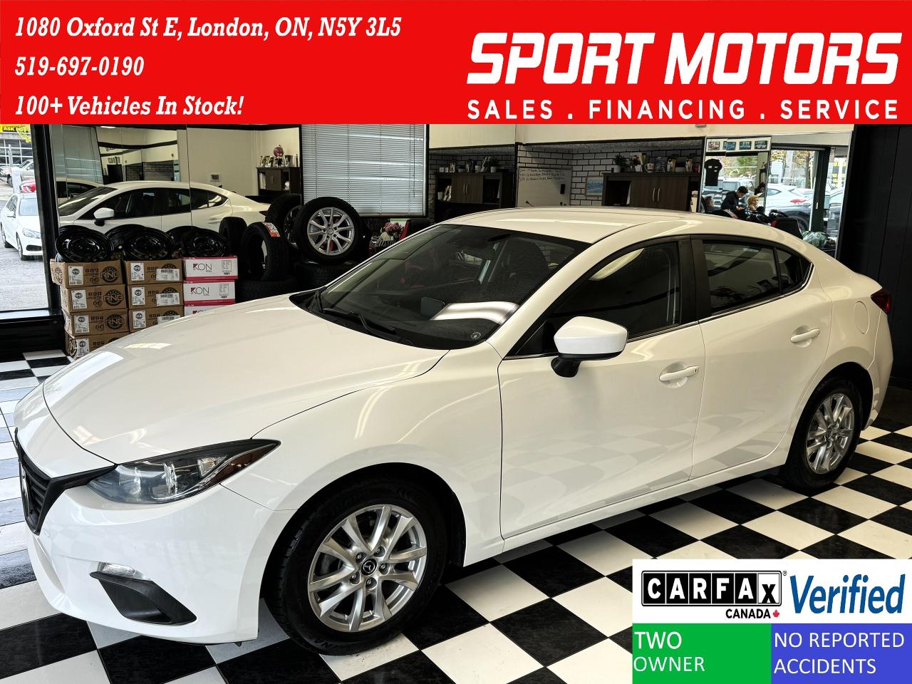2016 Mazda MAZDA3 GS+New Brakes+Camera+Heated Seats+A/C+CLEAN CARFAX